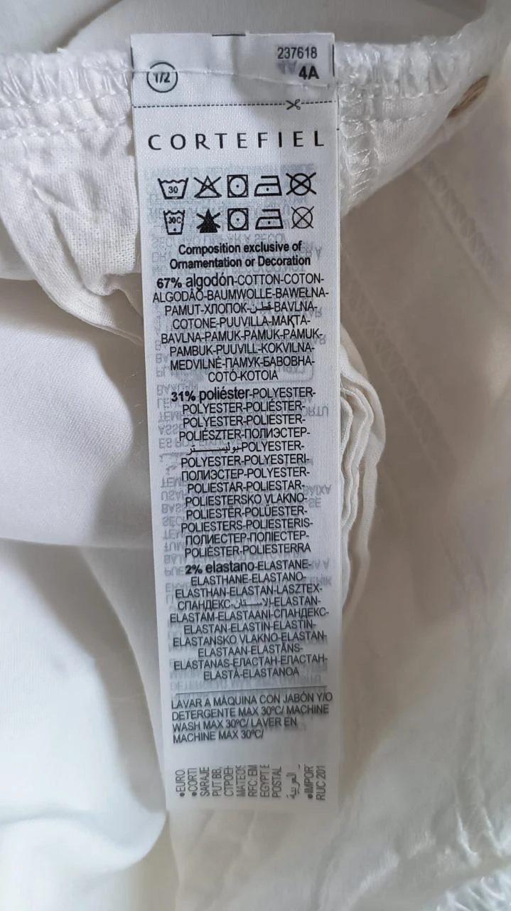 Cortefiel white pants - Size 40 (42 on tag, small size. See measurements) – photo 5